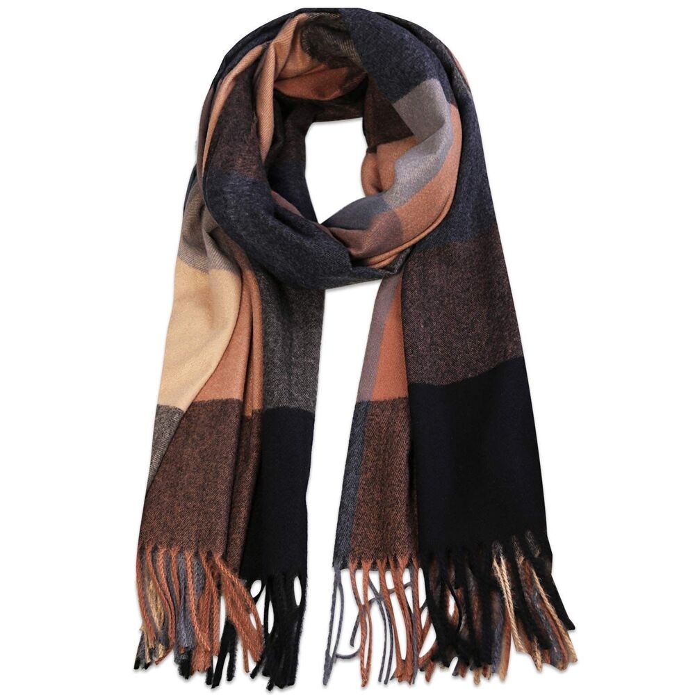 Warm Oversized Plaid Scarf - Cozy Large Shawl Wrap for Women, Perfect Gift